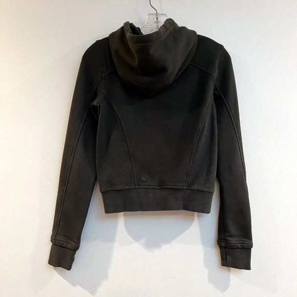 Lululemon Olive Green Full Zip Athletic Athleisure Loungewear Hoodie Jacket 2 - Picture 6 of 8